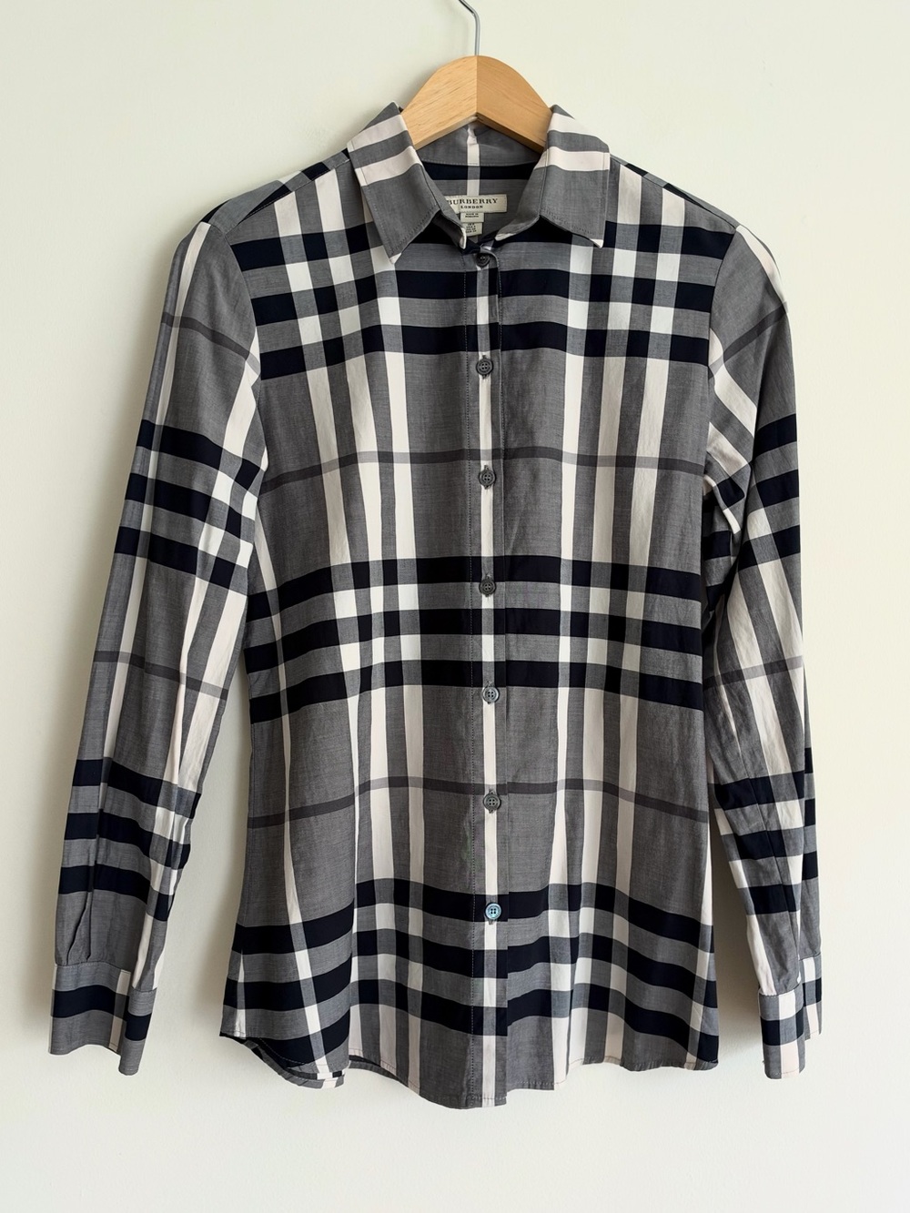 Burberry London Nova Check Plaid Classic Button Down Shirt